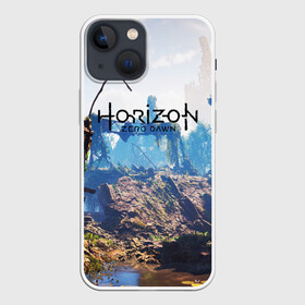 Чехол для iPhone 13 mini с принтом Horizon Zero Dawn в Новосибирске,  |  | aloy | antasy girl | art | artwork | digital art | fantasy | horizon | horizon: zero dawn | landscape | tallneck | warrior fantasy | weapon | zero dawn