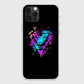 Чехол для iPhone 12 Pro Max с принтом Lion Neon в Новосибирске, Силикон |  | lion | lion art | neon | rgb | звездный лев | лев | лев арт | неон | неоновый