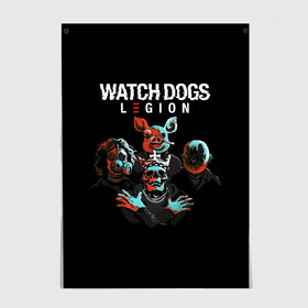 Постер с принтом Watch Dogs Legion в Новосибирске, 100% бумага
 | бумага, плотность 150 мг. Матовая, но за счет высокого коэффициента гладкости имеет небольшой блеск и дает на свету блики, но в отличии от глянцевой бумаги не покрыта лаком | dedsec | legion | watch dogs | watch dogs 2 | watch dogs 3 | watch dogs legion | вотч догс | вотч догс легион