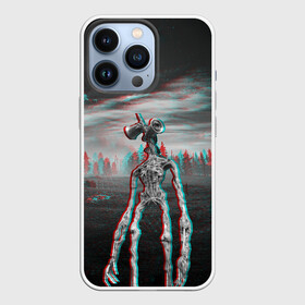 Чехол для iPhone 13 Pro с принтом Siren Head Horror Glitch в Новосибирске,  |  | glitch | glitch siren head | rgb | siren head | sirena | глитч | глич | ретро | сирейноголовый | сирена | сиреноголовый