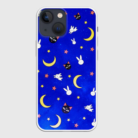 Чехол для iPhone 13 mini с принтом Sailor Moon в Новосибирске,  |  | anime | japan | manga | sailor moon | аниме | девочка | девушка | луна | лунная призма | манга | сейлор мун | сэйлор мун | япония