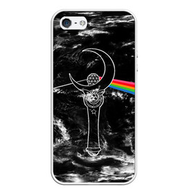 Чехол для iPhone 5/5S матовый с принтом Dark Side of the Moon Stick в Новосибирске, Силикон | Область печати: задняя сторона чехла, без боковых панелей | anime | japan | manga | pink floyd | sailor moon | аниме | девочка | девушка | луна | лунная призма | манга | сейлор мун | сэйлор мун | япония