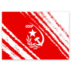 Поздравительная открытка с принтом СССР в Новосибирске, 100% бумага | плотность бумаги 280 г/м2, матовая, на обратной стороне линовка и место для марки
 | ussr | герб | звезда | коммунист | комсомол | кпсс | красный | ленин | лого | логотип | молот | надпись | патриот | республик | ретро | рсфср | серп | символ | снг | советский | советских | социалистических