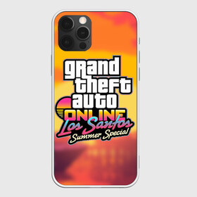 Чехол для iPhone 12 Pro с принтом GTA Online: Los Santos в Новосибирске, силикон | область печати: задняя сторона чехла, без боковых панелей | auto | game | grand | gta | gta5 | los santos | rockstar | theft | гта | гта5 | игра | лос сантос | майкл | онлайн | рокстар | тревор | франклин
