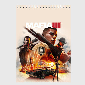 Скетчбук с принтом Mafia 3 в Новосибирске, 100% бумага
 | 48 листов, плотность листов — 100 г/м2, плотность картонной обложки — 250 г/м2. Листы скреплены сверху удобной пружинной спиралью | definitive edition | mafia | mafia ii | вито скалетта | генри томасино | джо барбаро | лео галанте | мафия | мафия 2 | томас анджело | франческа | фрэнк винчи | эдди скарпа