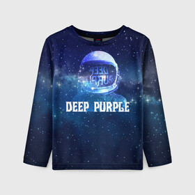 Детский лонгслив 3D с принтом Deep Purple Whoosh! в Новосибирске, 100% полиэстер | длинные рукава, круглый вырез горловины, полуприлегающий силуэт
 | 2020 | cover | deep | galaxy | hard | logo | metal | music | new album | purple | rock | space | whoosh | дип | звезды | космонавт | космос | легендарная | легендарный | лого | метал | музыка | новый альбом | обложка | пепл | перпл | рок |