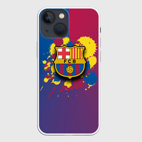 Чехол для iPhone 13 mini с принтом Barcelona в Новосибирске,  |  | barcelona | barselona | futbol club | барса | барселона | лионель месси | люблю футбол | месси | сине гранатовые | фанат | фк барселона | форма | форма игроков | футбол | футбольный клуб | эмблема | эмблема клуба