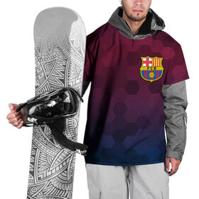 Накидка на куртку 3D с принтом Barcelona в Новосибирске, 100% полиэстер |  | barcelona | barselona | futbol club | барса | барселона | лионель месси | люблю футбол | месси | сине гранатовые | фанат | фк барселона | форма | форма игроков | футбол | футбольный клуб | эмблема | эмблема клуба