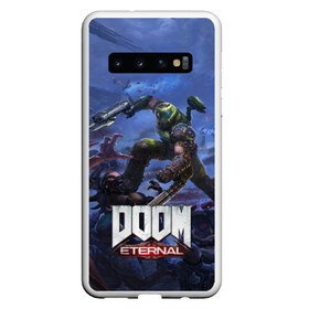 Чехол для Samsung Galaxy S10 с принтом Doom Eternal The Ancient Gods в Новосибирске, Силикон | Область печати: задняя сторона чехла, без боковых панелей | Тематика изображения на принте: demon | dlc | doom | doom slayer | doomguy | eternal | games | the ancient gods | демон | древние боги | дум | игры | палач рока