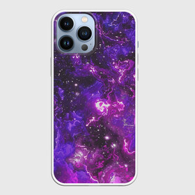 Чехол для iPhone 13 Pro Max с принтом Галактика в Новосибирске,  |  | colors | cosmic | stars | yellow | брызги | звезды | краски | планета | разводы красок