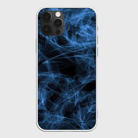 Чехол для iPhone 12 Pro Max с принтом Синяя паутина в Новосибирске, Силикон |  | colors | cosmic | stars | yellow | брызги | звезды | краски | планета | разводы красок