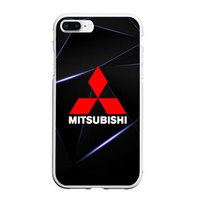 Чехол для iPhone 7Plus/8 Plus матовый с принтом MITSUBISHI в Новосибирске, Силикон | Область печати: задняя сторона чехла, без боковых панелей | mitsubishi | авто | автомобиль | лого | логотип | митсубиси | митсубиши | текстура