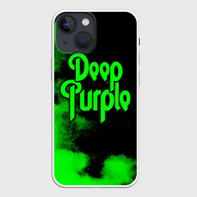 Чехол для iPhone 13 mini с принтом Deep Purple в Новосибирске,  |  | deep purple | альбом | гловер | группа | дееп | деп | ди | дип | диперпл | дипперпл | иэн гиллан | иэн пэйс | лого | логотип | метал | морс | пепл | перпл | прогрессивный | психоделический | рок | символ | хард