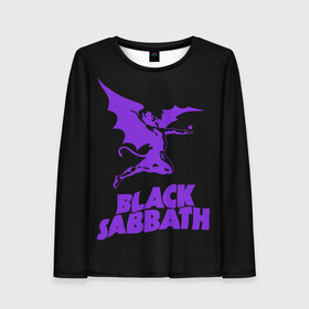 Женский лонгслив 3D с принтом Black Sabbath в Новосибирске, 100% полиэстер | длинные рукава, круглый вырез горловины, полуприлегающий силуэт | black sabbath | hard rock | heavy metal | блэк сабат | группы | метал | музыка | оззи осборн | рок | хард рок | хэви метал