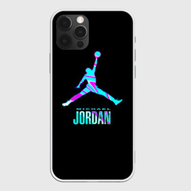 Чехол для iPhone 12 Pro Max с принтом Jordan в Новосибирске, Силикон |  | jordan | michael | nba | баскетбол | джорданмайкл | игра | легенда | майкл джордан | мяч | неон | футбол