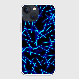 Чехол для iPhone 13 mini с принтом Неоновые линии в Новосибирске,  |  | geometry | neon | pattern | stripes | блестки | геометрические | геометрия | градиент | лампочка | линии | неоновый | паттерн | пламя | полоски | полосы | свет | светящиеся | сияние | текстура | текстурные