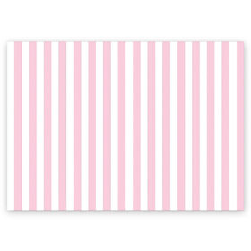 Поздравительная открытка с принтом Розовые линии в Новосибирске, 100% бумага | плотность бумаги 280 г/м2, матовая, на обратной стороне линовка и место для марки
 | белый | линии | розовый | светло розовый | светлый