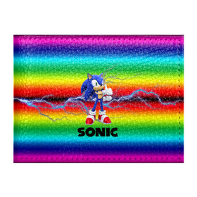 Обложка для студенческого билета с принтом SONIC RAINBOW в Новосибирске, натуральная кожа | Размер: 11*8 см; Печать на всей внешней стороне | hedgehog | metal sonic | silver | silver the hedgehog | sonic | sonic boom | sonic the hedgehog | ёж сонник | игры | соник | фильмы