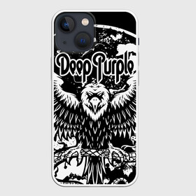 Чехол для iPhone 13 mini с принтом Deep Purple в Новосибирске,  |  | deep purple | whoosh | дэвид ковердейл | иэн гиллан | метал | ричи блэкмор | роджер гловер | рок | свист | хард | хэви