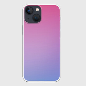 Чехол для iPhone 13 mini с принтом Восход солнца в Новосибирске,  |  | арт | восход | восход солнца | градиент | закат | закат ночи | розовый | синий | фиолетовый