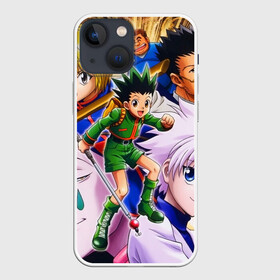 Чехол для iPhone 13 mini с принтом Hunter Хантер в Новосибирске,  |  | anime | hisoka | japan | killua | аниме | анимешникам | борьба | герои | гон | детские | иллуми | курапика | манга | мультсериал | мультфильм | охотник | персонажи | приключения | фрикс | хантер | хисока | хищник