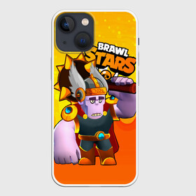 Чехол для iPhone 13 mini с принтом Brawl Stars Фрэнк Викинг в Новосибирске,  |  | brawl | brawl stars | brawlstars | brawl_stars | frank | jessie | бравл | бравлстарс | фрэнк