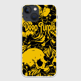 Чехол для iPhone 13 mini с принтом Deep Purple в Новосибирске,  |  | deep purple | whoosh | дэвид ковердейл | иэн гиллан | метал | ричи блэкмор | роджер гловер | рок | свист | хард | хэви