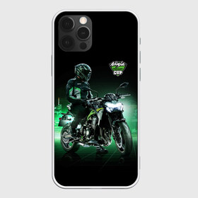 Чехол для iPhone 12 Pro Max с принтом Kawasaki Ninja Cup в Новосибирске, Силикон |  | cup | helmet | japan | kawasaki | motorcycle | night | ninja | racer | гонщик | кубок | мотоцикл | ночь | шлем | япония