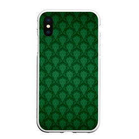 Чехол для iPhone XS Max матовый с принтом Готические зелёные цветы в Новосибирске, Силикон | Область печати: задняя сторона чехла, без боковых панелей | готика | зеленый | светлый | темный | цветы