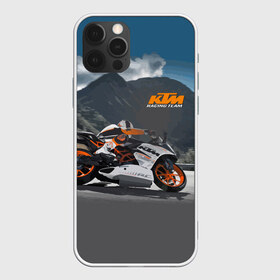 Чехол для iPhone 12 Pro Max с принтом KTM Racing team в Новосибирске, Силикон |  | clouds | ktm | motorcycle | mountains | nature | racer | racing | route | sky | team | гонщик | горы | мотоцикл | небо | облака | природа | трасса