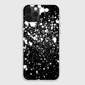 Чехол для iPhone 12 Pro Max с принтом Белая краска в Новосибирске, Силикон |  | casual | pattern | snow | winter | акварельные | брызги | зима | краски | круги | крутые | мазки | маляр | модные | мужские | ночь | паттерн | популярные | пятна | пятнистый | снег | снегопад | снежинки | текстура