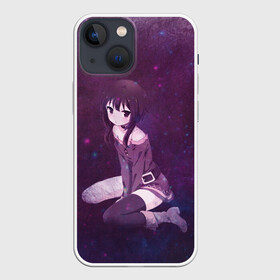 Чехол для iPhone 13 mini с принтом Megumin сидит в космосе в Новосибирске,  |  | konosuba | megumin | аниме | мегумин | этот замечательный мир