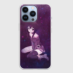 Чехол для iPhone 13 Pro с принтом Megumin сидит в космосе в Новосибирске,  |  | konosuba | megumin | аниме | мегумин | этот замечательный мир