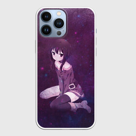 Чехол для iPhone 13 Pro Max с принтом Megumin сидит в космосе в Новосибирске,  |  | konosuba | megumin | аниме | мегумин | этот замечательный мир