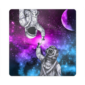 Магнит виниловый Квадрат с принтом Космонавт и водолаз в Новосибирске, полимерный материал с магнитным слоем | размер 9*9 см, закругленные углы | Тематика изображения на принте: astronaut | blue | cosmos | diver | elon musk | nasa | planet | purple | space | spacex | star | universe | water | абстракция | астронавт | вода | водолаз | вселенная | галактика | дайвер | звезда | илон маск | космонавт | космос | микеланджело