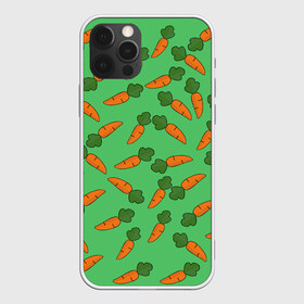 Чехол для iPhone 12 Pro Max с принтом CARROTS в Новосибирске, Силикон |  | food | fruit | pattern | vegan | vegetables | vegetarian | веган | вегетарианство | еда | лето | морковки | мрковь | овощи | паттерн | фрукты | яркие