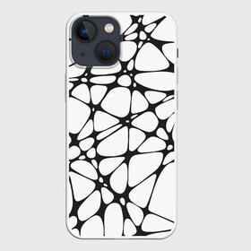 Чехол для iPhone 13 mini с принтом Абстракция Паутинная в Новосибирске,  |  | abstract | cobweb | intersection | line | net | web | абстракция | линия | паутина | паутинка | пересечения