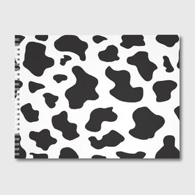 Альбом для рисования с принтом COW PRINT в Новосибирске, 100% бумага
 | матовая бумага, плотность 200 мг. | animals | cow | cow print | корова | коровий принт