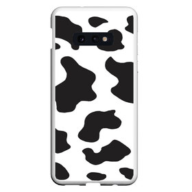 Чехол для Samsung S10E с принтом COW PRINT в Новосибирске, Силикон | Область печати: задняя сторона чехла, без боковых панелей | Тематика изображения на принте: animals | cow | cow print | корова | коровий принт