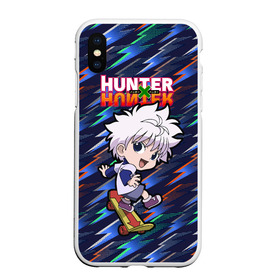 Чехол для iPhone XS Max матовый с принтом Киллуа Hunter x Hunter в Новосибирске, Силикон | Область печати: задняя сторона чехла, без боковых панелей | anime | hunter | hunter x hunter | killua | zoldyck | аниме | зодиак | охотник | охотники