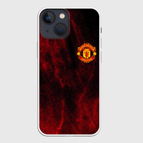 Чехол для iPhone 13 mini с принтом MANCHESTER UNITED. в Новосибирске,  |  | fc | football | football club | manchester united | sport | английский профессиональный футбольный клуб | манчестер юнайтед | спорт | уефа | униформа | фирменные цвета | фк | футбол | футбольный клуб