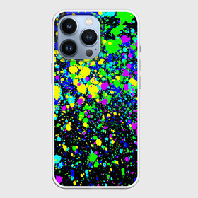 Чехол для iPhone 13 Pro с принтом Неоновые краски лета в Новосибирске,  |  | neon | pattern | summer | акварель | арт | брызги | граффити | грязный | грязь | искусство | капли | кислотные | краска | лето | мазки | паттерн | пятна | пятнистый | радуга | радужный | разноцветный | текстура