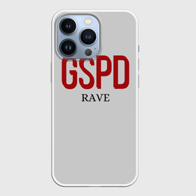 Чехол для iPhone 13 Pro с принтом GSPD rave в Новосибирске,  |  | Тематика изображения на принте: gspd | music | rave | гспд | гспд.