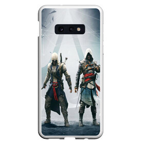 Чехол для Samsung S10E с принтом ASSASSIN`S CREED в Новосибирске, Силикон | Область печати: задняя сторона чехла, без боковых панелей | black flag | brotherhood | chronicles | creed | game | origins | revelations | rogue | syndicate | unity | valhalla | альтаир | ассасин | игры | кинжал | пираты