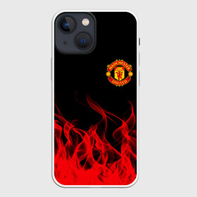 Чехол для iPhone 13 mini с принтом MANCHESTER UNITED. в Новосибирске,  |  | fc | football | football club | manchester united | sport | английский профессиональный футбольный клуб | манчестер юнайтед | спорт | уефа | униформа | фирменные цвета | фк | футбол | футбольный клуб