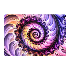 Магнитный плакат 3Х2 с принтом Спираль улитки в Новосибирске, Полимерный материал с магнитным слоем | 6 деталей размером 9*9 см | Тематика изображения на принте: волна | волны | желтый | раковина улитки | розовый | синий | спираль | улитка | фиолетовый