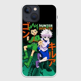 Чехол для iPhone 13 mini с принтом Хантер лого иероглифы в Новосибирске,  |  | anime | hunter x hunter | аниме | гон фрикс | манга | охотник х охотник | хантер хантер | хантеры