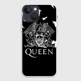 Чехол для iPhone 13 mini с принтом Queen в Новосибирске,  |  | bohemian | brian | freddie | john | mercury | must go on | queen | rhapsody | roger | taylor | the miracle | the show | богемская | рапсодия | роджер тейлор | фредди меркьюри