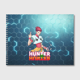 Альбом для рисования с принтом Хисока Hunter x Hunter в Новосибирске, 100% бумага
 | матовая бумага, плотность 200 мг. | anime | hunter | hunter x hunter | zoldyck | аниме | зодиак | охотник | охотники | хисока