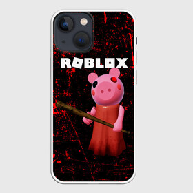 Чехол для iPhone 13 mini с принтом ROBLOX PIGGY   СВИНКА ПИГГИ в Новосибирске,  |  | pig | piggy | roblox | игра | компьютерная игра | логотип | онлайн | онлайн игра | пигги | поросенок | роблакс | роблокс | свинка | свинья